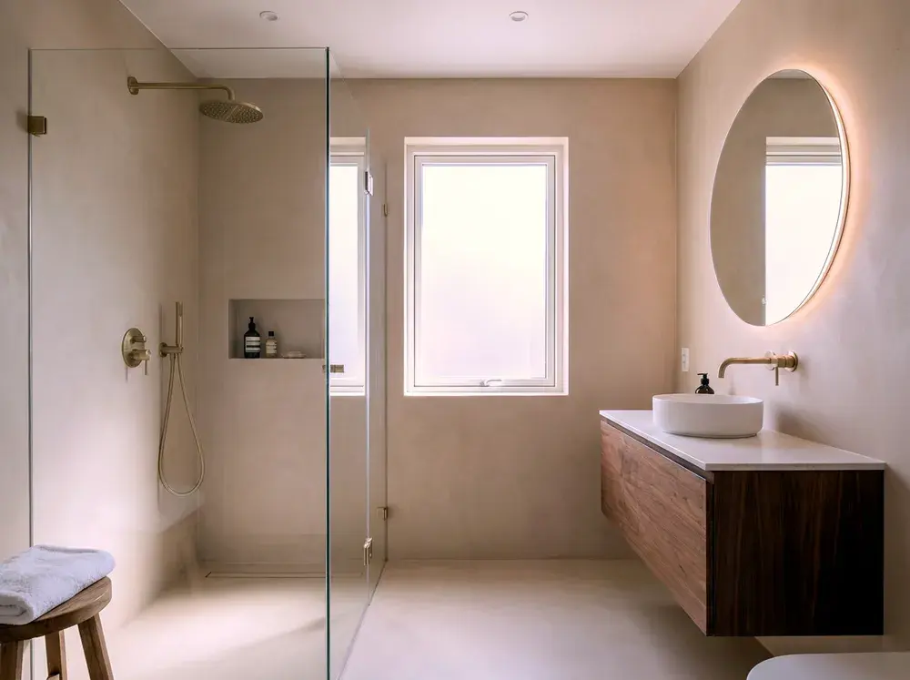Modern saniertes Badezimmer
